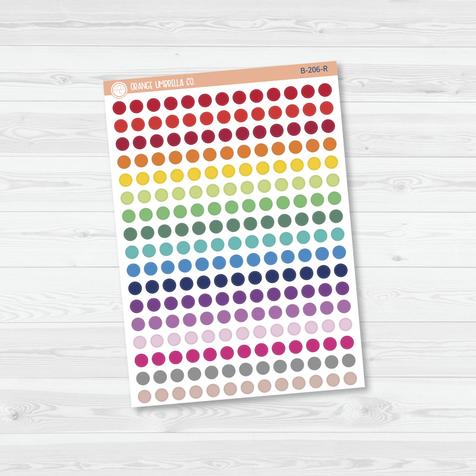 Circle Dot - 6mm Planner Stickers | B-206