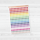 Dot Planner Stickers - 6mm Mini Circle | Clear Matte | B-206-CM