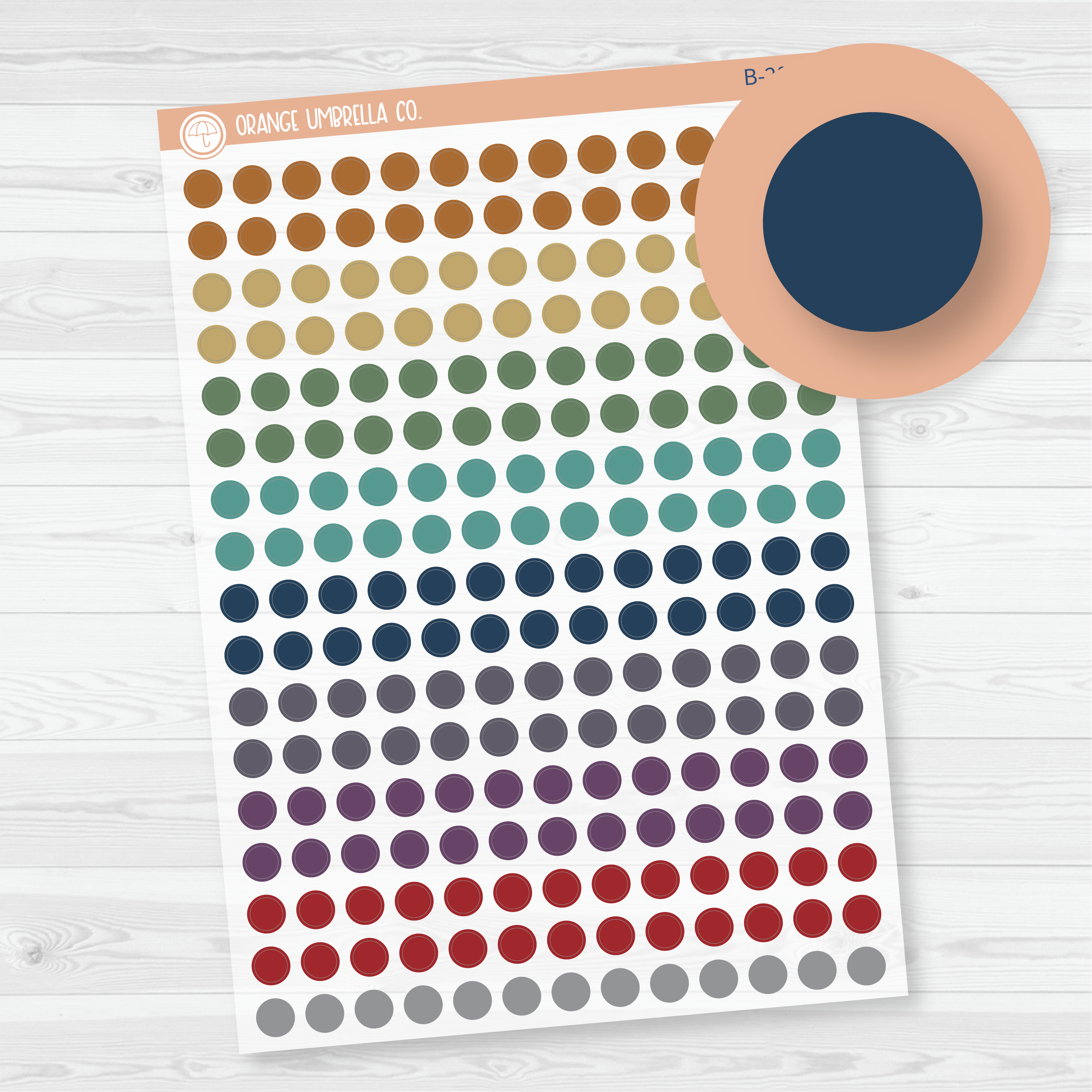 CLEARANCE | Dot Planner Stickers - 6mm Mini Circle | MakseLife Clear Matte | B-207-CM
