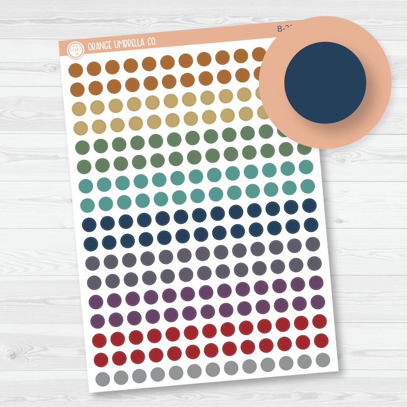 Circle Dot - 6mm Planner Stickers | MakseLife Color | B-207