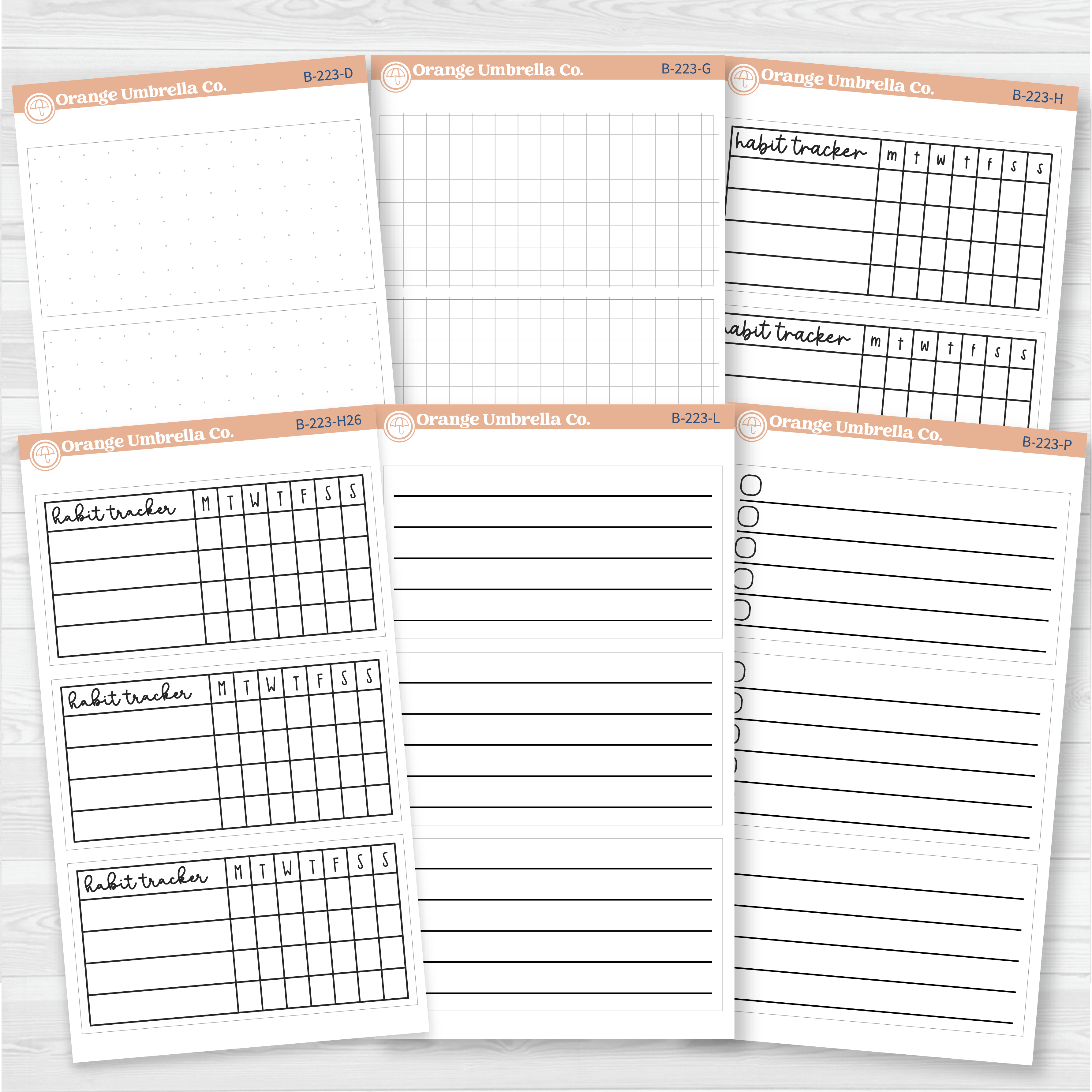 7x9 Weekly Dashboard Box Fillers for Erin Condren Planner Stickers | B-223
