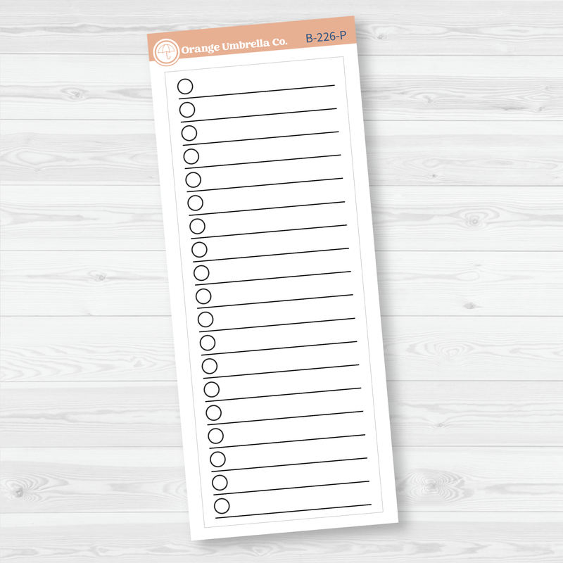 A5 EC Monthly | Right Side Priorities Sticker Covers Planner Stickers |  B-226