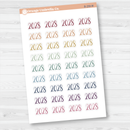 2028 Year Mini Script Planner Stickers | F2 | B-259