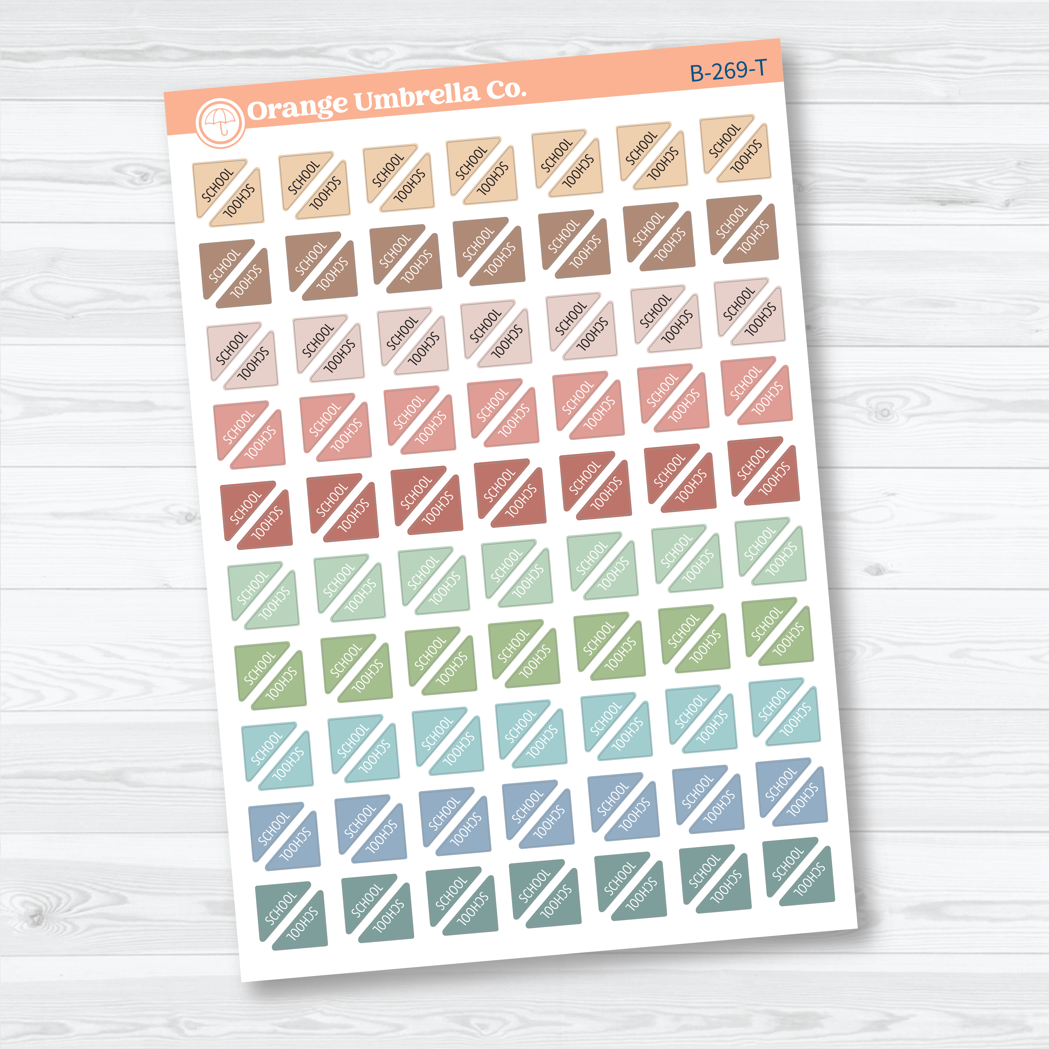 Mini School Corner Stickers | Planner Stickers | B-269