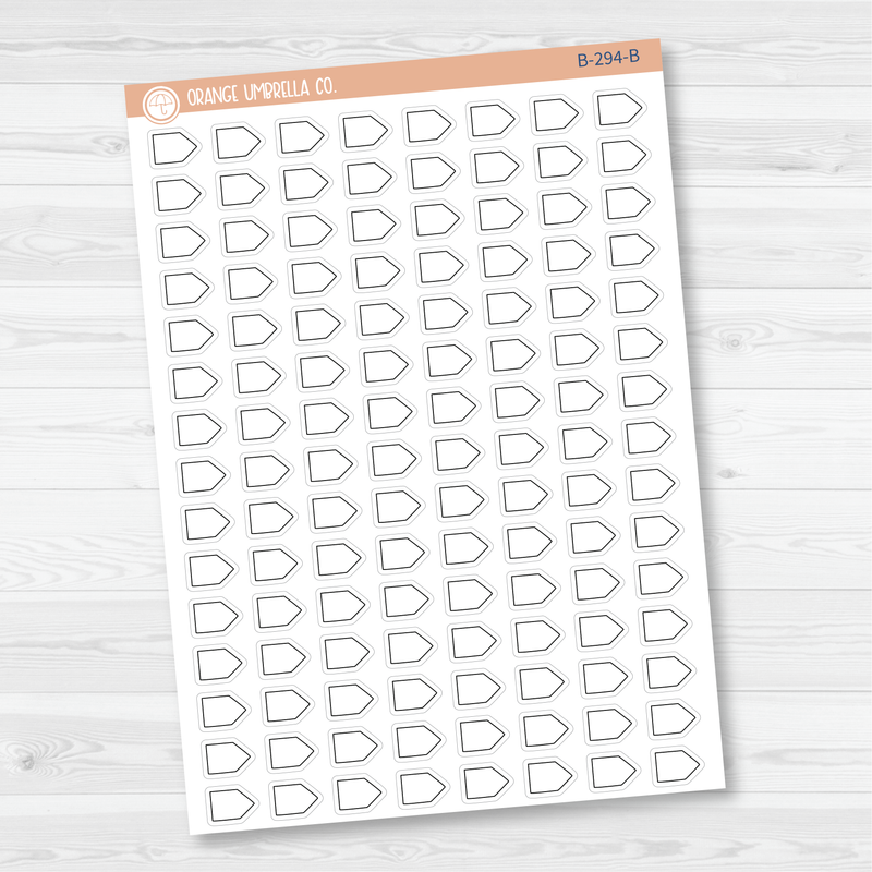 Mini Pointer Flag Planner Stickers | B-294