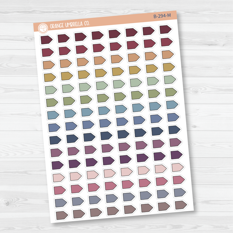 Mini Pointer Flag Planner Stickers | B-294