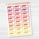 Hobonichi Cousin Weather Tracker Planner Stickers | Brights | B-301-B-303