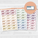 Hobonichi Cousin Weather Tracker Planner Stickers | Muted | B-304-B-306