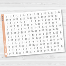 6 Months of Date Dot Covers Planner Stickers | F16 Print | B-307-308