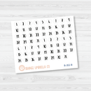 Date Dot Cover Planner Stickers | Circle | B-352