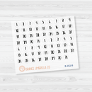 Date Dot Cover Planner Stickers | Circle | B-352