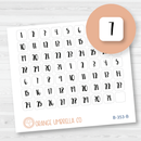 Date Dot Cover Planner Stickers | F1 Square | B-353-B