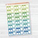 Weather Tracking Box Planner Stickers, Weather High/Low Tracking Labels, Color Print Planning Stickers (B-412,-413,-414,-419)