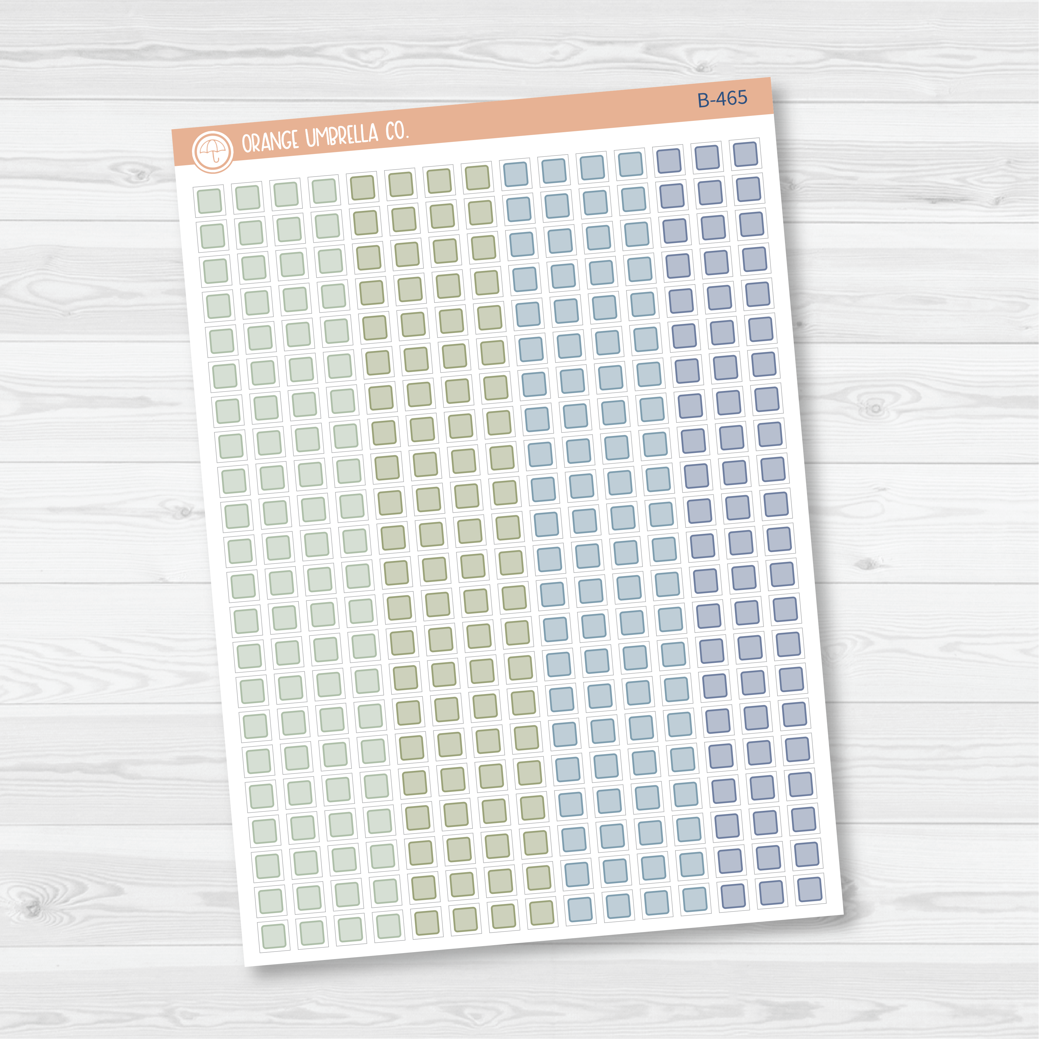 CLEARANCE | Single Individual Checkbox Planner Stickers, Square Check Box Labels, Color Print Planning Stickers (B-464/465/466)