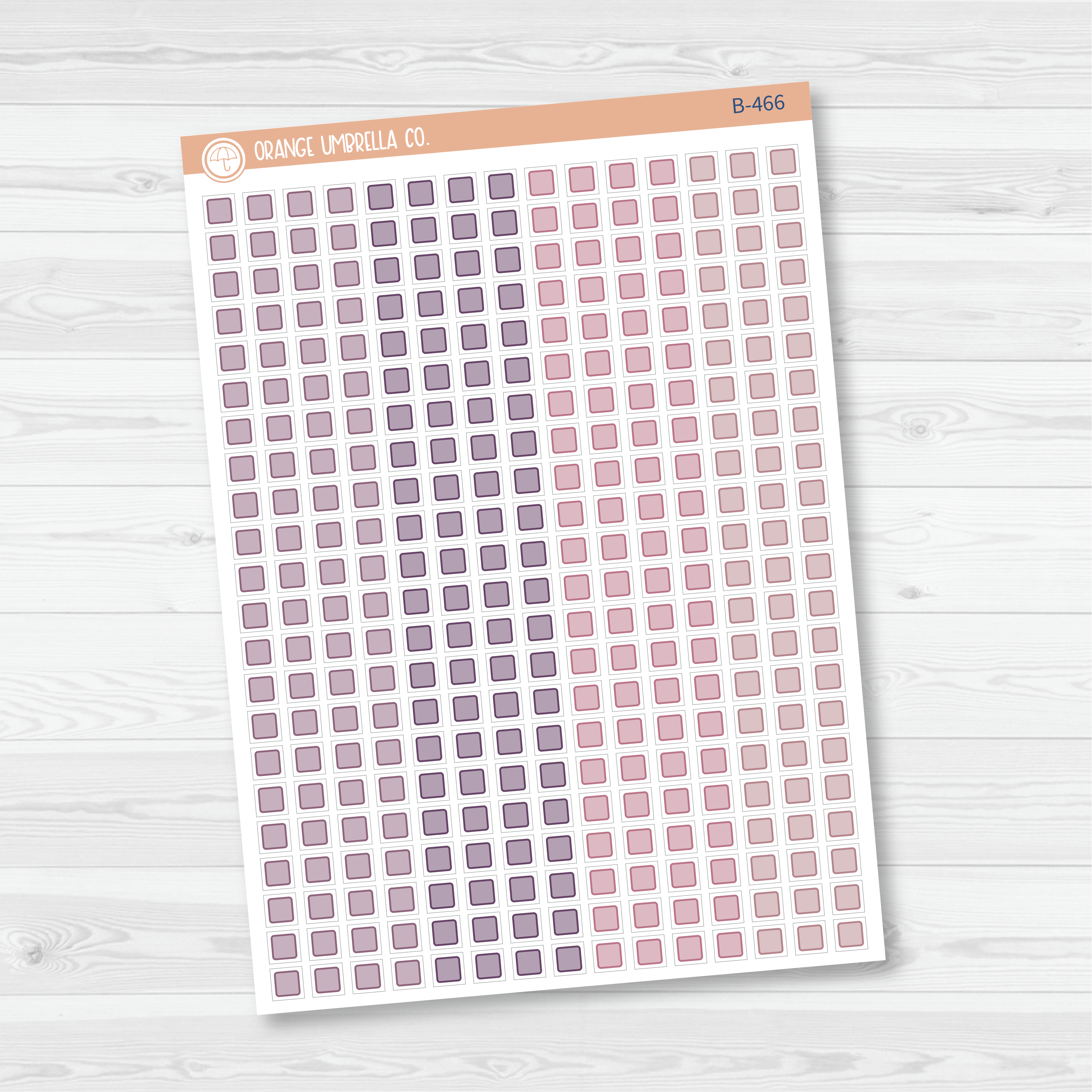 CLEARANCE | Single Individual Checkbox Planner Stickers, Square Check Box Labels, Color Print Planning Stickers (B-464/465/466)