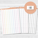 Time - 30-Minute / Hour Print Planner Stickers | FC12 Print | B-506