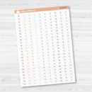 Time - 30-Minute / Hour Print Planner Stickers | FC12 Print | B-506