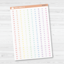 Time - 30-Minute / Hour Print Planner Stickers | FC12 Print | B-506