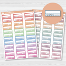 Weekly Habit Tracker - Hobonichi Cousin Planner Stickers | B-516