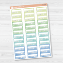 Hobonichi Cousin Weekly Habit Tracker Planner Stickers | Brights | B-517-518-519