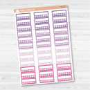 Hobonichi Cousin Weekly Habit Tracker Planner Stickers | Brights | B-517-518-519