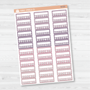 Hobonichi Cousin Weekly Habit Tracker Planner Stickers | Muted | B-520-521-522
