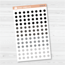 Hobonichi Cousin Grid Circle Dot Planner Stickers | B-552