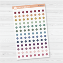 Hobonichi Cousin Grid Circle Dot Planner Stickers | B-552