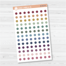 Hobonichi Cousin Grid Circle Dot Planner Stickers | B-552