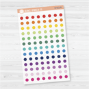 Hobonichi Cousin Grid Circle Dot Planner Stickers | B-552