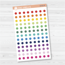 Hobonichi Cousin Grid Circle Dot Planner Stickers | B-552