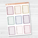 Hobonichi Cousin Side Bar Habit Tracker Planner Stickers | B-553