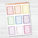 Hobonichi Cousin Side Bar Habit Tracker Planner Stickers | B-553