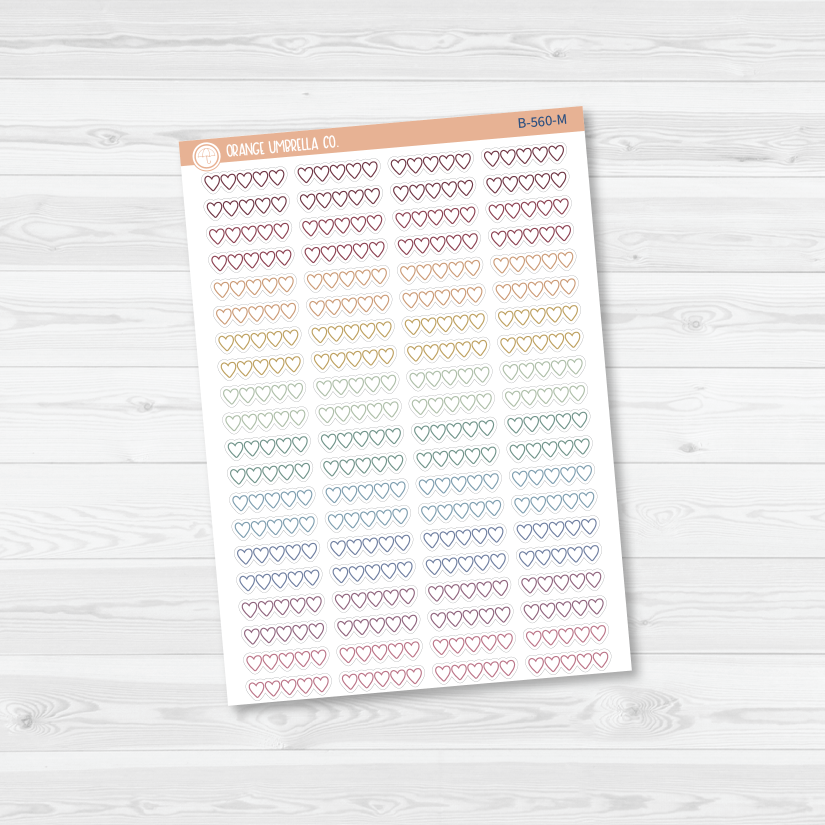 Heart Rating - Movie and Book Icon Tracker Planner Stickers | B-560