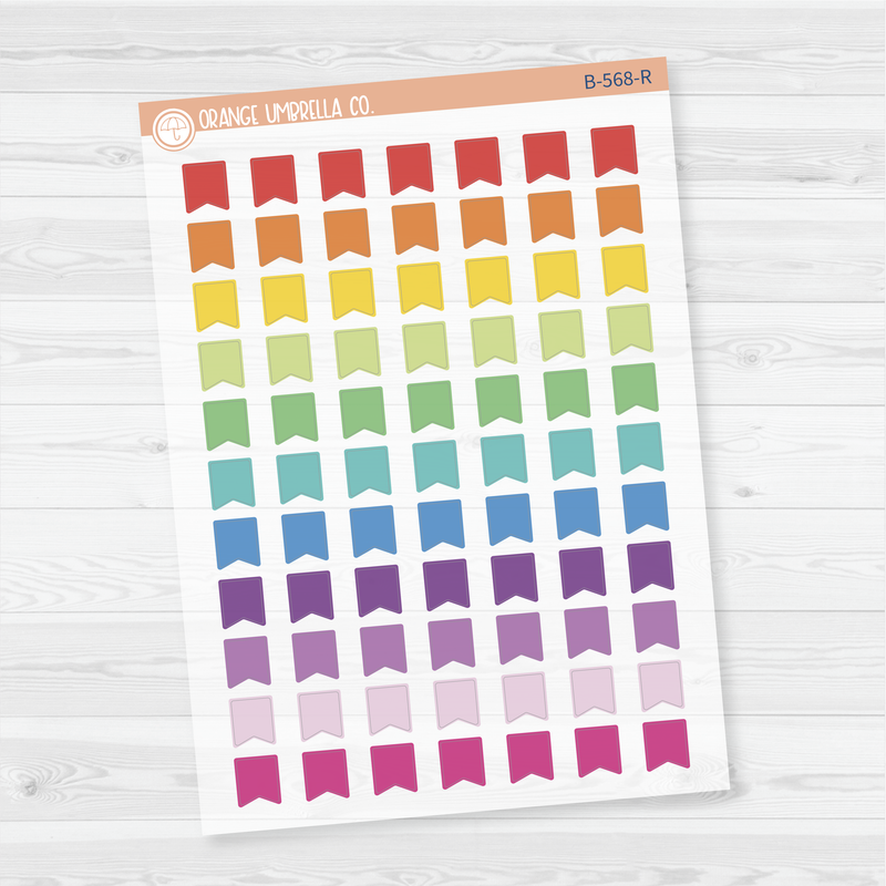 Tiny Flag Planner Stickers | B-568