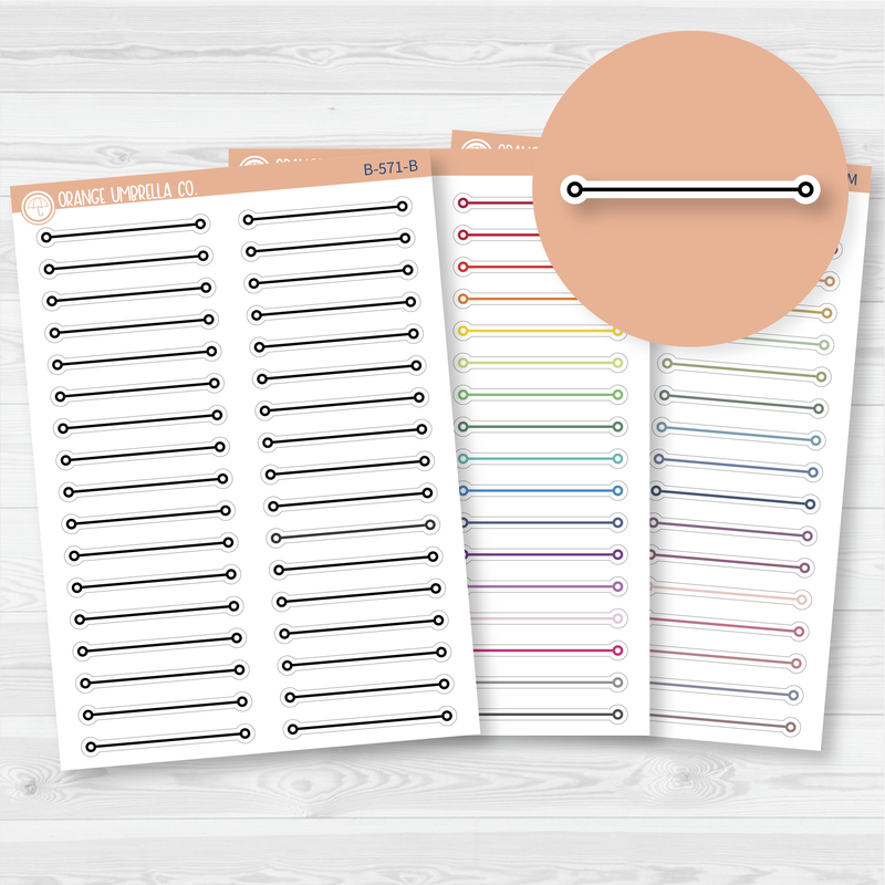 Header / Divider Bar Planner Stickers | B-571