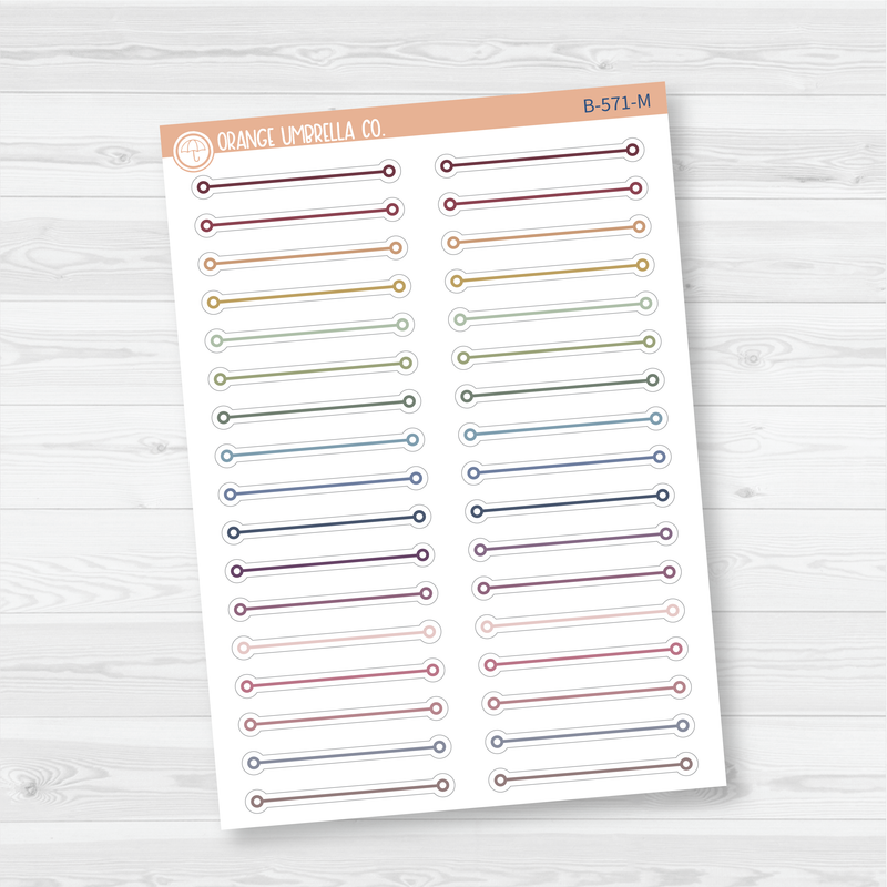 Header / Divider Bar Planner Stickers | B-571