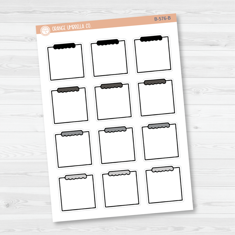 Note Label Planner Stickers | B-576