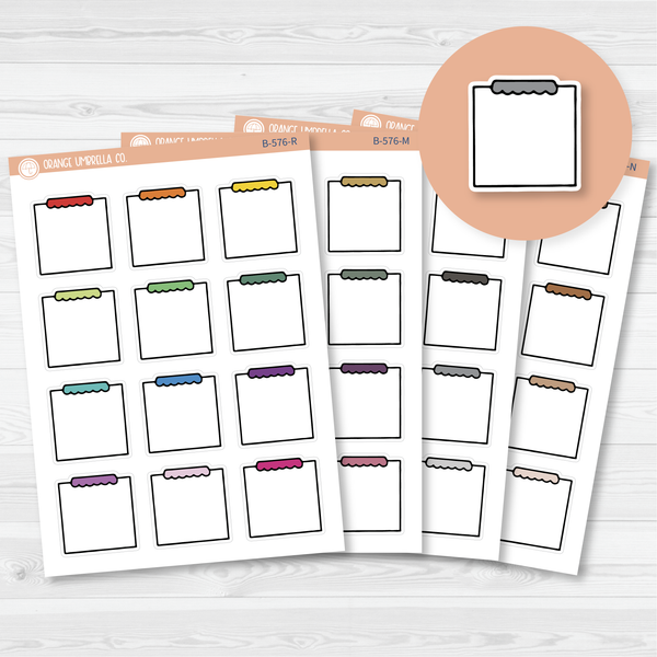 Note Label Planner Stickers | B-576