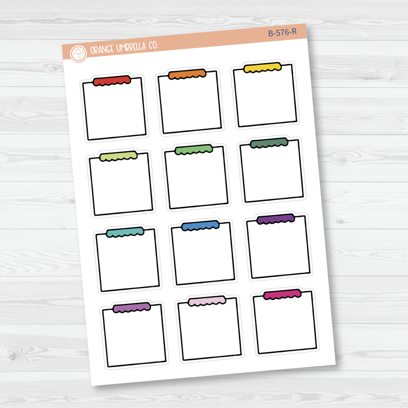 Note Label Planner Stickers | B-576