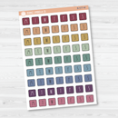 Weekday Letter Covers Planner Stickers | FC12 Print | B-577