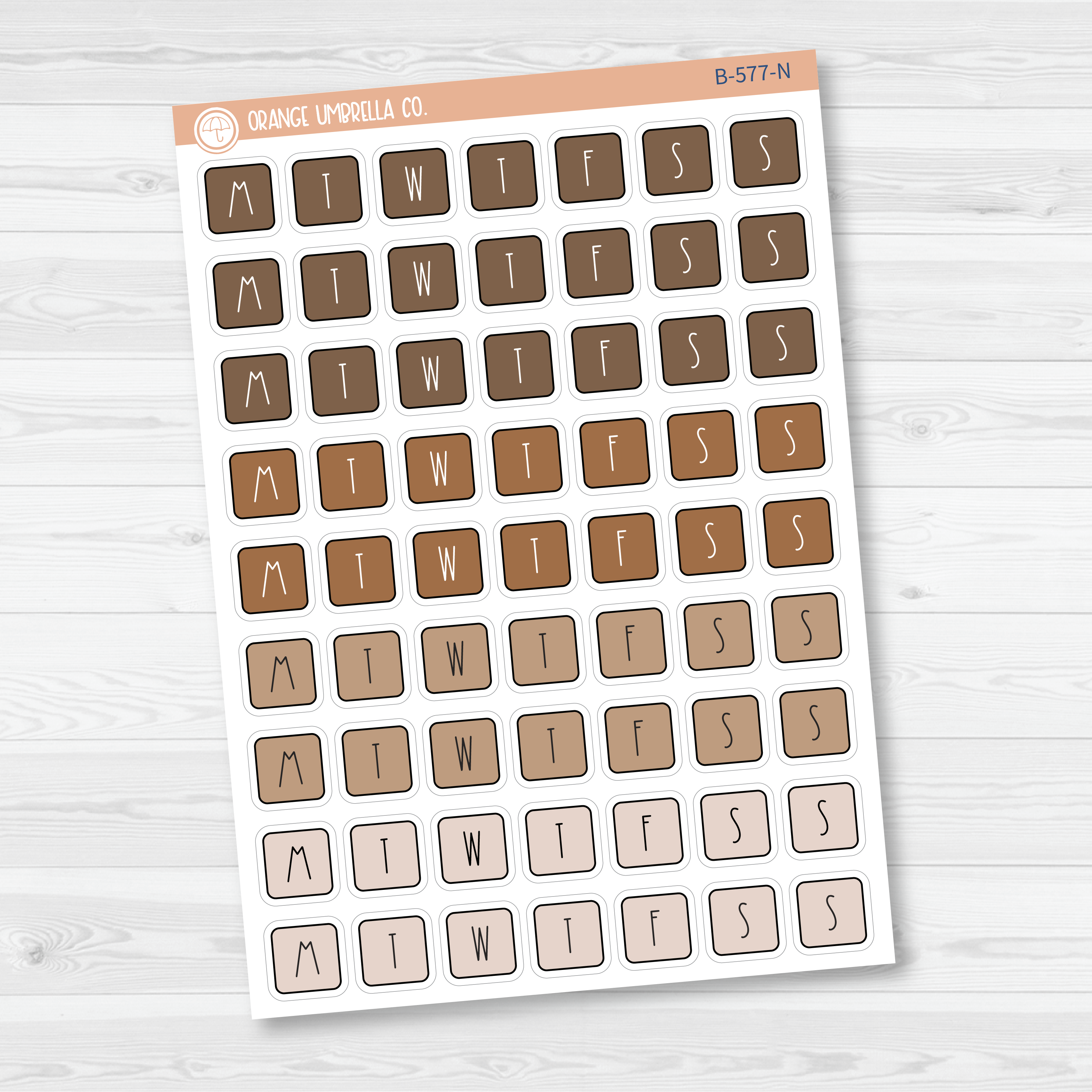CLEARANCE | Weekday Letter Covers Planner Stickers | FC12 Print | B-577