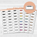 Note Doodle Label Planner Stickers | B-580