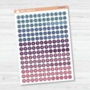 Date Dots - 5 Months Planner Stickers | Circle FC12 Script | B-584