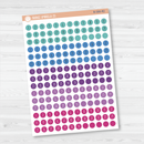 Tiny Date Dots - 5 Months Planner Stickers | Circle FC12 Print | B-586