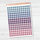 Mini Date Dots - 5 Months Planner Stickers | Square FC12 Script | B-587