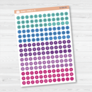 Tiny Date Dots - 5 Months Planner Stickers | Circle FC12 Script | B-588