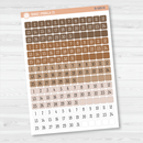 Date Dots - 5 Months Planner Stickers | Square F16 Print | B-589