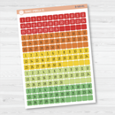 Date Dots - 5 Months Planner Stickers | Square F16 Print | B-589