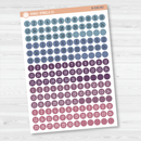 Date Dots - 5 Months Planner Stickers | Circle F16 Print | B-590